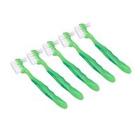 Spazzola per Protesi, Spazzola per Protesi Ergonomica, Rimozione dello Sporco, Portatile Professionale per la Vita Quotidiana (Verde)
