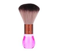 Spazzola Per Pulire La Polvere dei Capelli, Spazzola Per Spolverare Il Viso Morbida E Portatile collo da Barbiere, Spazzola Per Pulire La Polvere dei Capelli in Fibra, Spazzola Per Spolverare(Rosa)