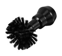Spazzola per Pulire Macchina Caffè 58mm, Manico Legno | Setole Morbide Dense in Nailon, Nero Compatto, per Angoli Stretti e Manutenzione Quotidiana
