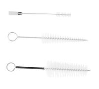 Spazzola per Pulizia Bocchino Flauto 3 Pezzi Acciaio Inox | Set 3 Pezzi, Setole in Nylon Forma Conica, per Bocchini di Flauto e Clarinetto