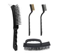 Spazzola Per Pulizia Da 4 Pezzi, Spazzola Metallica, Spazzola Per Pulizia Multifunzionale, Strumento Di Pulizia Durevole, Adatto Per Cucina, Bagno, Balcone