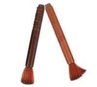 Spazzola per Pulizia del Violino 2 Pezzi in Lana e Legno