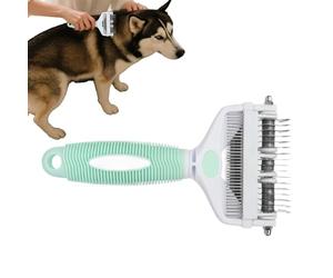 Spazzola per rastrello per la muta dei cani, per rimuovere i capelli sciolti | Strumento multifunzionale antiscivolo per il controllo della muta e la pulizia dei gattini cuccioli, uso domestico bagno
