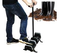 Spazzola per rimuovere fango su entrambi i lati, resistente, per giardino, capanno e stalla