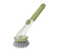 Spazzola per sapone da cucina: spugna antiscivolo, manico dispenser di sapone, pulitore per piatti ergonomico, strumento multisuperficie, uso di stufa del lavello, pulizia degli elettrodomestici