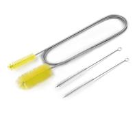 Spazzola per scarichi Spazzole for la pulizia dello scarico a doppia testa Strumento for della paglia Tubo flessibile for spazzole Per la pulizia(1pcs Yellow set)