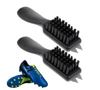 Spazzola per scarpe da golf, portatile, manico ergonomico per scarpe, 2 | Il design ergonomico compatto rimuove facilmente lo sporco, ideale per corsi, club, armadietti, garage, campi e allenamento