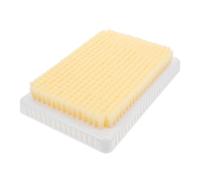 Spazzola per Schiena a Parete Pedana Antiscivolo da Bagno | Plastica Beige, Setola Morbida e Rigida, senza Colla, per Spalle e Pelle Durante il Bagno