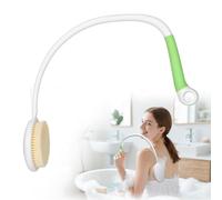 Spazzola per schiena con manico lungo, ergonomica, con setole morbide, per tutte le parti del corpo, per tutti i tipi di pelle, esfoliazione morbida, miglioramento della salute della pelle