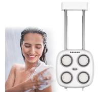 Spazzola per Schiena Da Doccia Montata a Parete, Spazzola Elettrica per Il Corpo, 6 Livelli Di Intensità, 3 Modalità Di Pulizia, Rotazione Automatica a 360°, Per Doccia E Pulizia Profonda, Massaggio