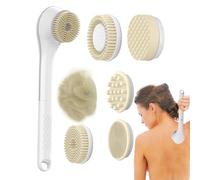 Spazzola per scrub per tutto il corpo - Spazzola elettrica per doccia con manico lungo, strumento per massaggio esfoliante | Pratico accessorio da bagno per rimuovere le cellule morte e promuovere un'