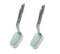 Spazzola per scrub, scrugger per doccia per pennello per pulizia 2 pezzi con manico ergonomico e setole durevoli per la vasca bagno per pavimenti per il bagno Cucinas