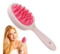 Spazzola per scrubber - 18.5x6.7x4.6cm, pennello shampoo | Lavaggio dei capelli - Brüsh con manico lungo | Setola di silicone morbida - pettine di massaggiatore del cuoio capelluto per rilassante mass