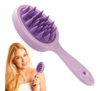 Spazzola per scrubber - 18.5x6.7x4.6cm, pennello shampoo | Lavaggio dei capelli - Brüsh con manico lungo | Setola di silicone morbida - pettine di massaggiatore del cuoio capelluto per rilassante mass