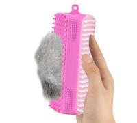 Spazzola per Shampoo Cani - Spazzola in Silicone per Toelettatura e Igiene del Cane | Forma Triangolare Ergonomica per Gatti e Cuccioli di Taglia Media Utilizzo Indoor