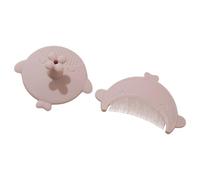 Spazzola per shampoo per bambini con pettine morbido, spazzola massaggiante in silicone per corteccia di latte e spazzola per la cura del cuoio capelluto per neonati, massaggio del cuoio capelluto del