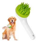 Spazzola per shampoo per cani - comodo pennello massaggiante, strumento per la cura del silicone | Biancheria da bagno per animali domestici con setole morbide, facile da usare con braccio