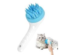 Spazzola per shampoo per cani - comodo pennello massaggiante, strumento per la cura del silicone | Biancheria da bagno per animali domestici con setole morbide, facile da usare con braccio