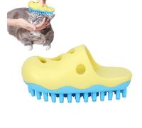 Spazzola per shampoo per cani, spazzola da bagno per cane,Spazzola da bagno in gomma per cani, spazzola per lavaggio a forma di pantofola singola - Forniture per il bagno per cani, spazzola per