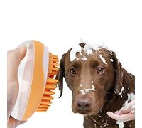 Spazzola per shampoo per cani,Spazzola da bagno per cani Spazzola da massaggio per animali domestici | Spazzola da doccia per toelettatura ricaricabile per gel doccia per il lavaggio di cani e Abbto