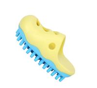 Spazzola Per Shampoo Per Cani - Spazzola Da Bagno Per Cani, Spazzola Per Lavaggio Cani A Forma Di Pantofola Unica, Spazzola Per Massaggio Per Animali Domestici | Setole Morbide Di Fiori Di Pruno