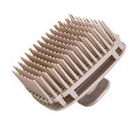 Spazzola per shampoo per capelli - massaggiatore quadrato per cuoio capelluto, rimozione profonda, larghezza 7,8 cm, impugnatura ergonomica 5,9 cm, in silicone TPE solido per capelli ricci spessi in