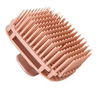 Spazzola per shampoo per capelli - massaggiatore quadrato per cuoio capelluto, rimozione profonda, larghezza 7,8 cm, impugnatura ergonomica 5,9 cm, in silicone TPE solido per capelli ricci spessi in