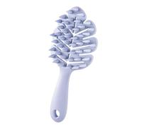 Spazzola per shampoo per cuoio capelluto con impugnatura integrata, viola | Impugnatura portatile dedicata, punte arrotondate per massaggi, passaggi guidati su capelli e cuoio capelluto con una leggera