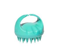 Spazzola per shampoo per testa del cuoio capelluto, spazzola in morbido silicone per capelli bagnati e asciutti,pettine per la cura del cuoio capelluto, per donne e uomini, verde