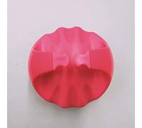 Spazzola per shampoo per testa del cuoio capelluto, spazzola in morbido silicone per capelli bagnati e asciutti, promuove la crescita dei capelli, per donne e uomini, animali domestici, rosso