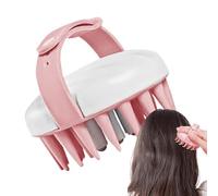 Spazzola per Shampoo - Spazzola per Massaggio Alla Testa 8.5x7.5cm | Spażzola Massaggiatrice Portatile per Cuoio Capelluto, Pettine Massaggiante per Donne Ragazze Uomini, Uso Secco Umido in Silicone B