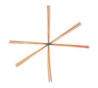 Spazzola per spazzacamino fai da te con albero flessibile e setole in nylon di ricambio per tubi tra 4 e 12, conduttore in acciaio inossidabile (3 pezzi)