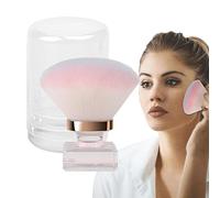 Spazzola per spolverare per collo e viso | Acrilico UV Gel Nail Arts Kabukis Spazzola per la pulizia della polvere per unghie in acrilico