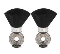 Spazzola per spolverino per collo barbiere Setole morbide Manico ergonomico Mini spazzola per capelli portatile per tagliare i capelli 2 pezzi in nylon ABS