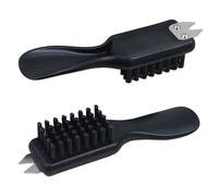 Spazzola per stivali 2 pezzi per rimuovere sporco e fango per pulire le scarpe da golf setole rigide spazzola per scarpe con chiave a punta per scanalature per mazze da golf da trekking fattori