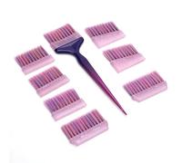 Spazzola per tinta per capelli e pettine per styling con presa sicura per una copertura uniforme del colore semplice lavaggio strumento per la cura profonda pettine di precisione per la tintura dei