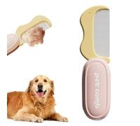 Spazzola per Toelettatura Cani, Spazzola per Cani a Lungo e Pettine per Gatti, Accessorio Pieghevole per Rimuovere Sottoe Nodi per Cuccioli