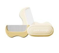 Spazzola per toelettatura per animali, pettine per toelettatura per cani a pelo lungo e gatto, rimuove i pieghevoli, demolizione sotto lunghi corti, pulizia bagno