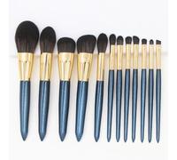 Spazzola per trucco da 12 pezzi in polvere, rouge, pennello per ombretti, set completo di strumenti di bellezza