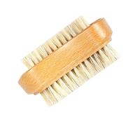 Spazzola per Unghie Doppia a Due Lati in Legno e Setole | Pulizia Sotto le Unghie e Cuticole, Uso Semplice, Colore Kaki, Accessorio per Manicure Colore Casuale Stile Casuale