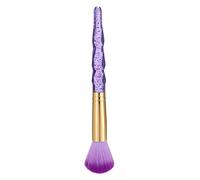 Spazzola per unghie incredibilmente morbida con testa a forma di fungo, perfetta per unghie acriliche e trucco, manico blu cielo, setole in nylon delicate sulla pelle, strumento per unghie di qualità