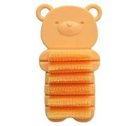 Spazzola per unghie per bambini Setole morbide Spazzola delicata per unghie per bambini Design a forma di orsetto carino per incoraggiare il lavaggio delle mani, Giallo, Pulizia