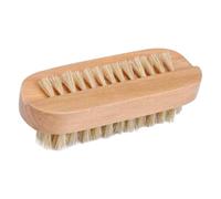 Spazzola per unghie, strumento in legno su 2 lati, 9,8x3,5x4 cm, spazzolaper, detergente per pedicure manicure, setole di cinghiale per unghie, ideale per il bagno di casa, spa del salone