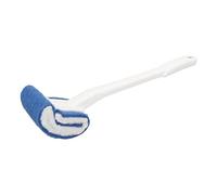 Spazzola per WC con manico lungo, per la pulizia di vasi, vasche e WC, con setole morbide, ideale per saloni di bellezza. (Bianca)