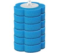 Spazzola per WC Monouso con 24 Testine Detergenti, Scopino/Spazzolino per Water con Supporto per Lavabo e Vasca da Bagno, Set Completo con Ricariche in Spugna per Pulizia Igienica (A)