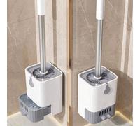 Spazzola per WC montata a parete, senza punti ciechi per una pulizia del WC ottimale, set con vassoio di drenaggio Tagli UnicaABS