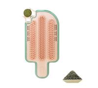 Spazzola pettine giocattolo con erba gatta spazzola da parete angolo pettine un pettine animale domestico con solletico strofina spazzola massaggio toelettatore P9X5