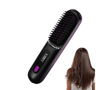 Spazzola Piastra per Capelli,Utensili per Acconciatura con 3 Impostazioni Temperatura Anti Ustione,Pettine Raddrizzante per Capelli - per l'Uso Domestico, in Viaggio, in Vacanza e per le Mattine di Fr