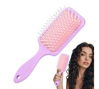 Spazzola piatta bagnata - Pettine per capelli liscio e flessibile, design con setole, strumento per lo styling anti-, spazzola creativa a lunga durata delicata per asciugare capelli spessi ricci