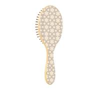 Spazzola piatta per capelli in legno, spazzola per capelli fini, spazzola in legno per massaggio alla crescita dei capelli, modello islamico (21)